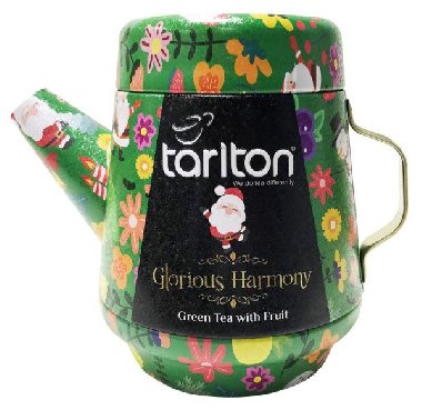 TARLTON Tea Pot Glorious Harmony - sypaný zelený čaj s kousky ovoce v plechové konvičce 100g - neuveden