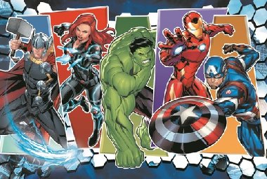 Puzzle: Avengers - Neporazitelní / 60 dílků - neuveden