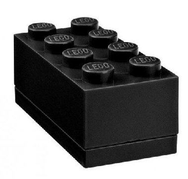 Úložný box LEGO Mini 8 - černý - neuveden