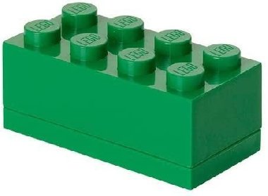 Úložný box LEGO Mini 8 - tmavě zelený - neuveden