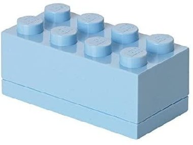 Úložný box LEGO Mini 8 - světle modrý - neuveden