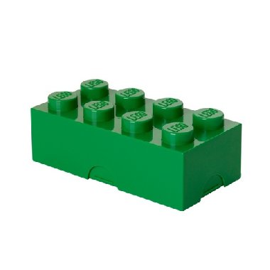 Svačinový box LEGO - tmavě zelený - neuveden