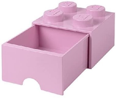 Úložný box LEGO s šuplíkem 4 - světle růžový - neuveden