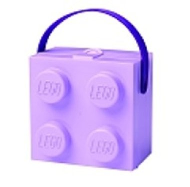 Svačinový box LEGO s rukojetí - fialový - neuveden