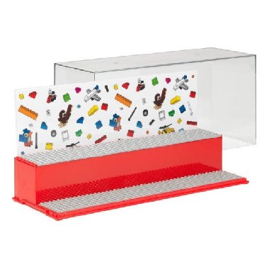 Herní a sběratelská skříňka LEGO ICONIC - červená - neuveden