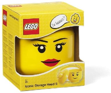 Úložný box LEGO hlava (mini) - dívka - neuveden