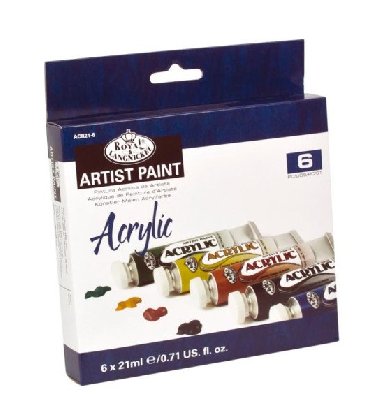 Akrylové barvy Royal & Langnicke ARTIST 6x21 ml - neuveden