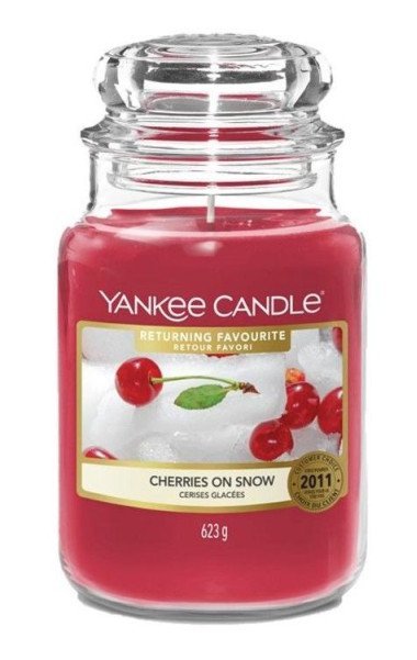 YANKEE CANDLE Cherries on Snow svíčka 623g - neuveden