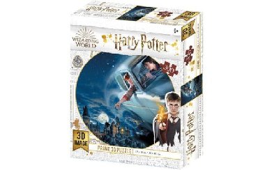 Harry Potter 3D puzzle - Harry a Ron letící na Bradavicemi 300 dílků - neuveden