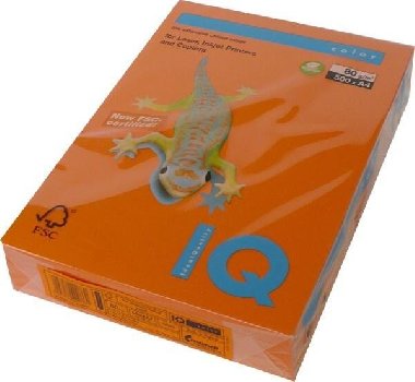 Barevný papír A4 - 80 g intenzivní barva OR43 oranžová (500 archů) - neuveden