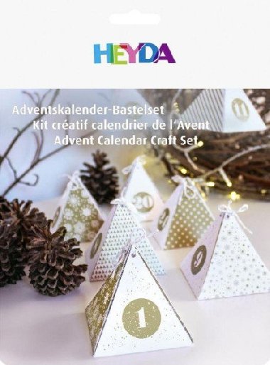 HEYDA Adventní kalendář krabičky - zlatý 24 ks - neuveden