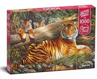 Cherry Pazzi Puzzle - Tygří rodinka 1000 dílků - neuveden