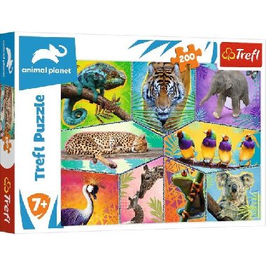 Puzzle Animal Planet: Svět exotických zvířat/200 dílků - neuveden