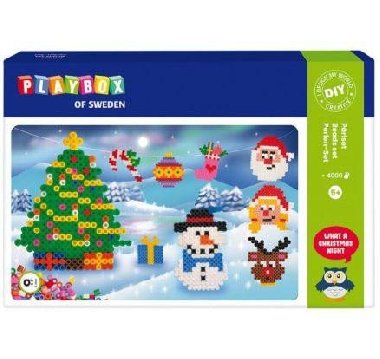 Playbox Zažehlovací korálky - Vánoční 4000 ks - neuveden