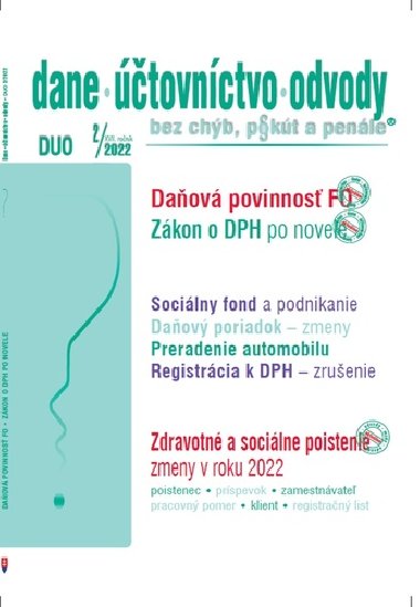 DUO 2/20202 - Dane, účtovníctvo, odvody bez chýb, pokút a penále - Ján Mintál; Miroslava Brnová; Jarmila Strählová