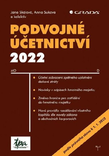 Podvojné účetnictví 2022 - Jana Skálová; Anna Suková