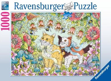 Ravensburger Puzzle - Kočičí přátelství 1000 dílků - neuveden