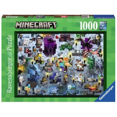 Ravensburger Puzzle Challenge - Minecraft 1000 dílků - neuveden