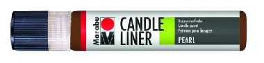 Marabu Candle Liner na svíčky - hnědý 25 ml - neuveden