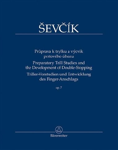 Průprava k trylku a výcvik prstového úhozu op. 7 - Otakar Ševčík