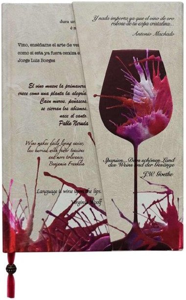 Luxusní zápisník Boncahier Víno Grand reserva/citáty - neuveden