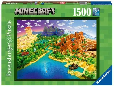 Ravensburger Puzzle Minecraft - Svět Minecraftu 1500 dílků - neuveden