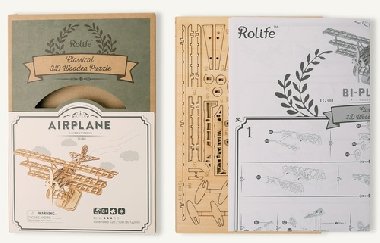 Dřevěné 3D puzzle - Letadlo - neuveden