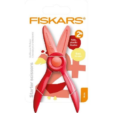 Fiskars První nůžky - červené od 2 let - neuveden