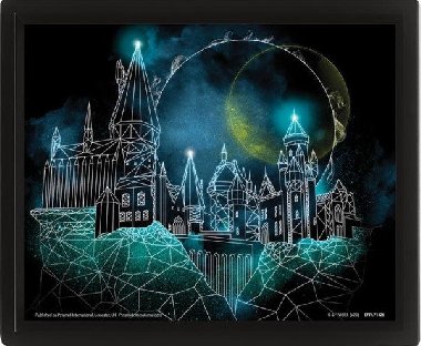 Harry Potter Obraz 3D - Bradavice - neuveden