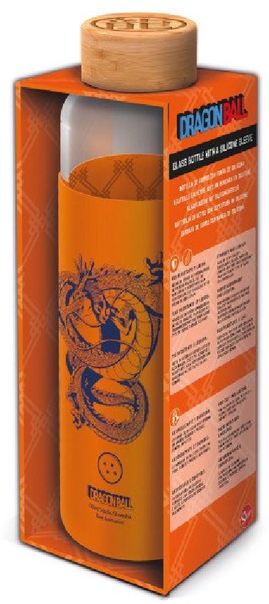 Láhev skleněná s návlekem Dragon Ball 585 ml - neuveden