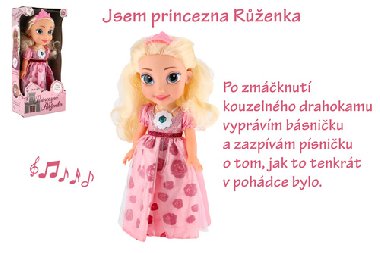Panenka princezna Růženka plast 35cm