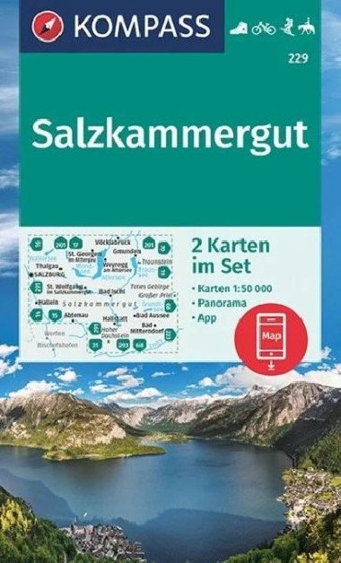 Salzkammergurt ( sada 2 mapy ) 229 NK - neuveden