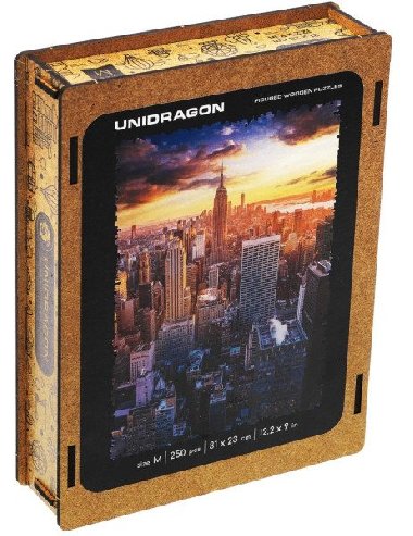 Unidragon dřevěné puzzle - Ranní New York velikost M - neuveden
