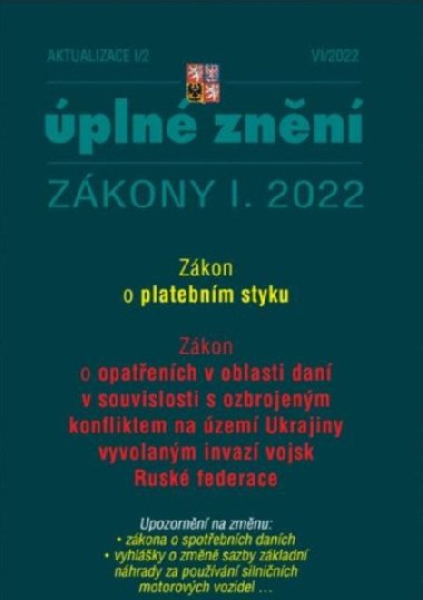 Aktualizace 2022 I/2 - O platebním styku - neuveden
