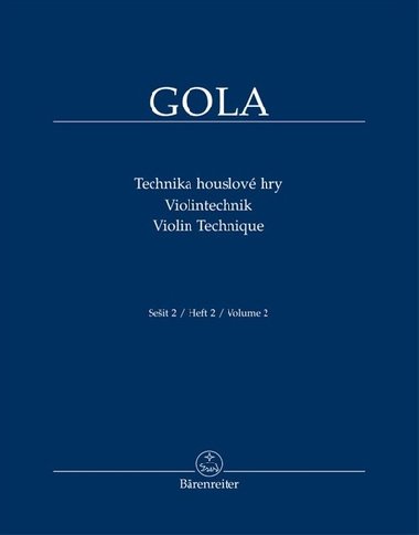 Technika houslové hry - Zdeněk Gola