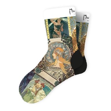 Ponožky Alfons Mucha, vel. 39-42 - neuveden