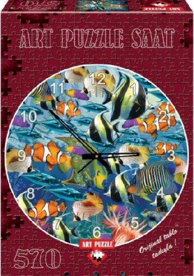 Puzzle hodiny Svět mořských ryb 570 dílků - neuveden