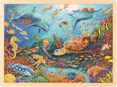 Dřevěné puzzle Velký bariérový útes 96 dílků
