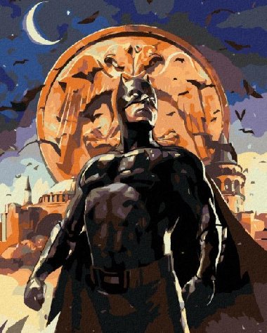 Malování podle čísel 40 x 50 cm Batman - v nočním městě - neuveden