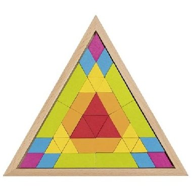 Dřevěná mozaika Trojúhelník