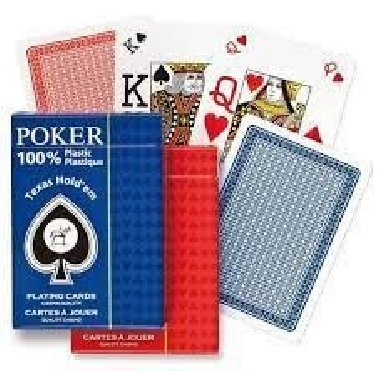 Piatnik Poker - 100% Plastic Jumbo Index Speciál - neuveden