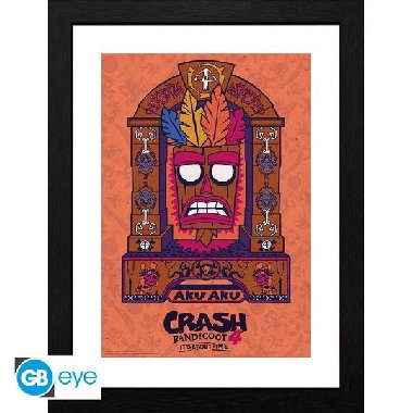 Crash Bandicoot Zarámovaný plakát - Aku Aku - neuveden