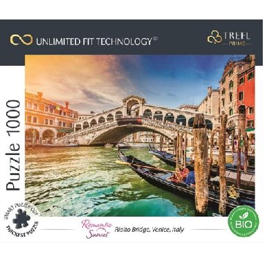 Most Rialto, Benátky, Itálie 1000 dílků