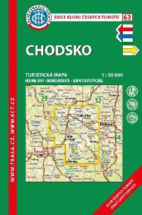 Chodsko - turistická mapa KČT 1:50 000 číslo 63 - 7. vydání 2021 - Klub Českých Turistů