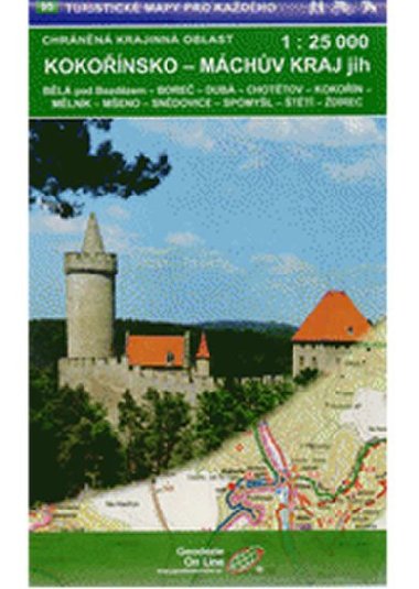 Kokořínsko-Máchův kraj-jih 1:25T /95 Turistické mapy pro každého - neuveden