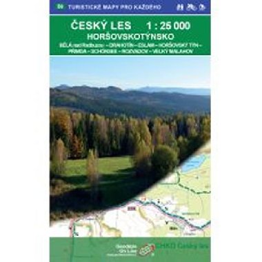 Český Les - Horšovskotýnsko 1:25 000 Turistická mapa - Geodézie On Line