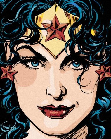 Malování podle čísel 40 x 50 cm Wonder Woman - PREBAL KOMIKSU - neuveden