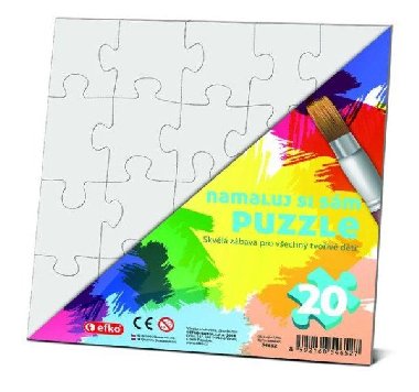 Namaluj si sám puzzle: čtverec - neuveden