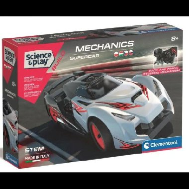 Science&Play Mechanická laboratoř: Závodní auto Supercar - Clementoni