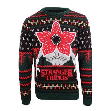Stranger Things vánoční svetr -Demogorgon (velikost L) - neuveden